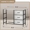 Sorbus 6 Drawers Dresser- Storage Unit with Steel Frame, Wood Top, Fabric Bins - for Bedroom, Closet, Office and more